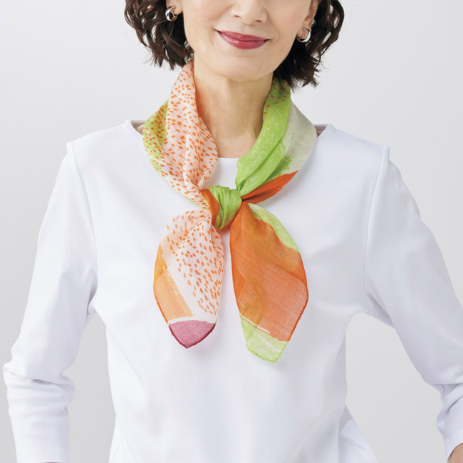 シルクウールのスカーフ