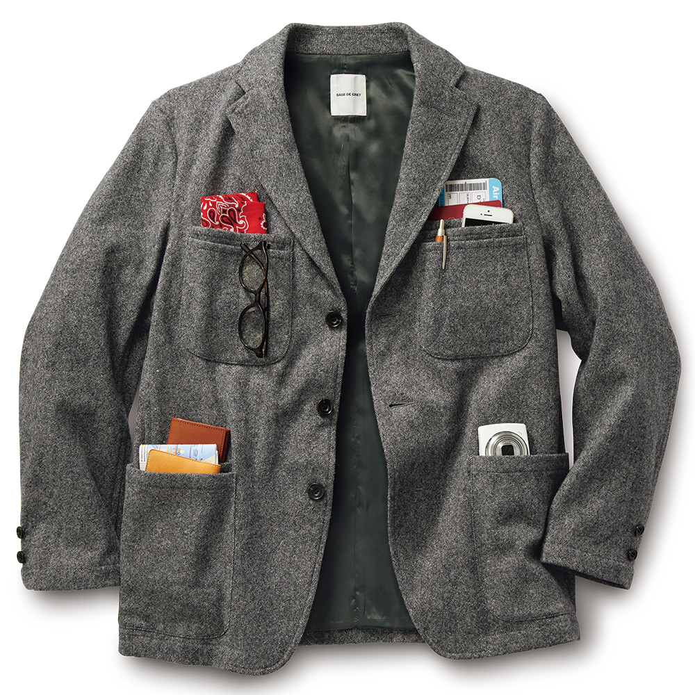 ウール混ミッションジャケット