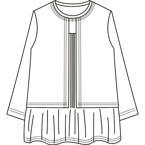 アンサンブル風プルオーバー