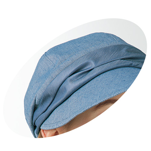 コットンシルクの軽やかキャスケット