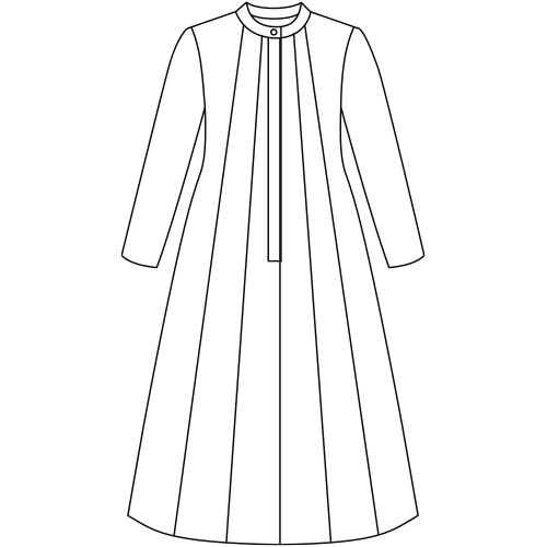 プリントコーデュロイワンピース