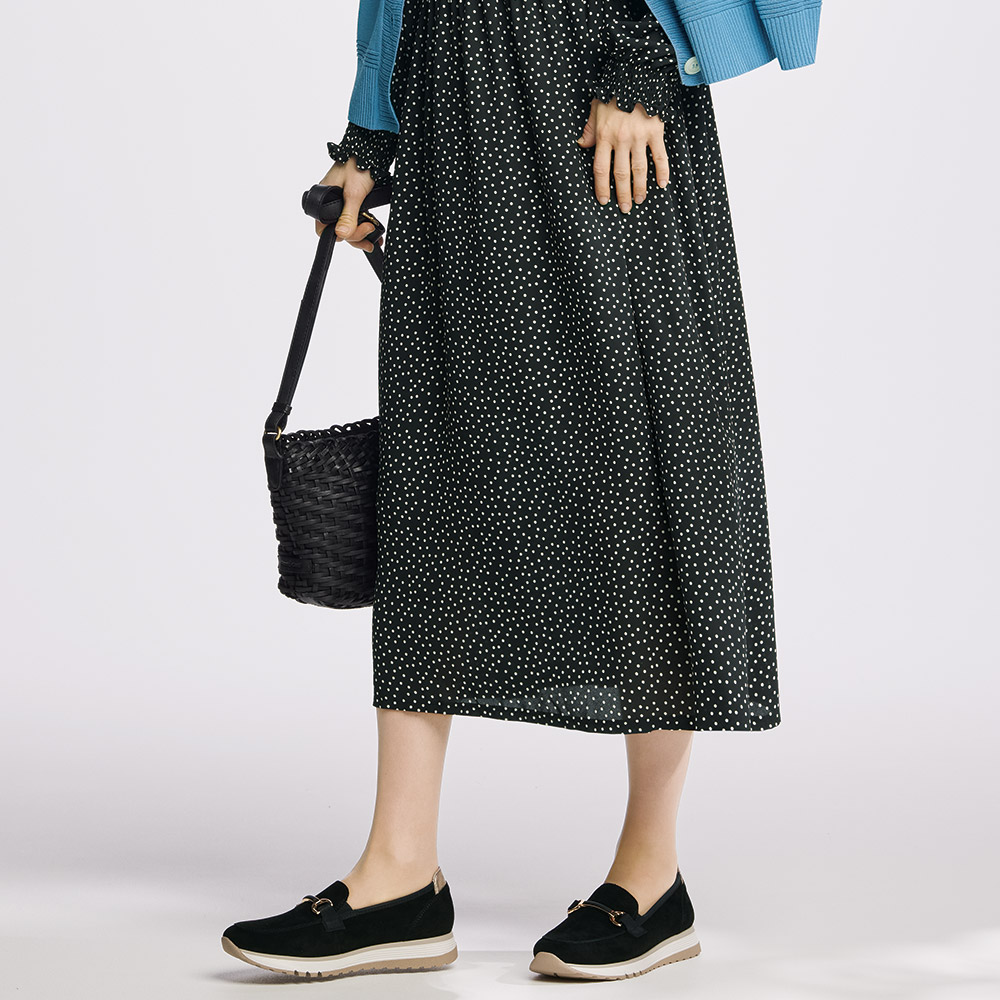 メッシュレザーショルダーバッグ