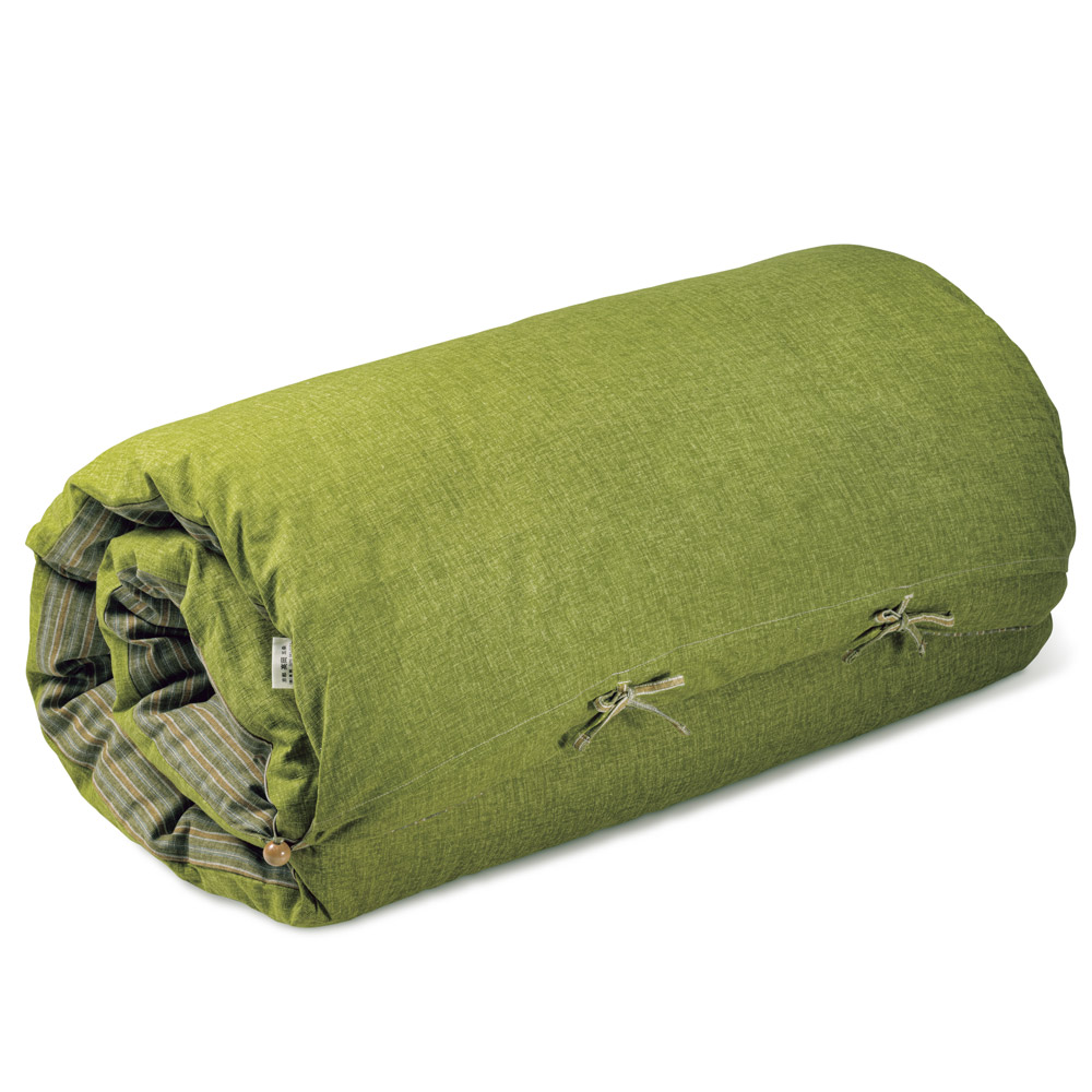 洛中髙岡屋ごろ寝敷き布団ゆったりサイズ青·緑