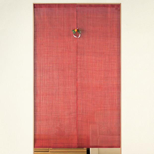 のれん＆橙の福かざり