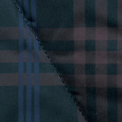 チェックプリントダウンコート