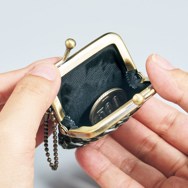 博多織「琥珀織」のがま口セット