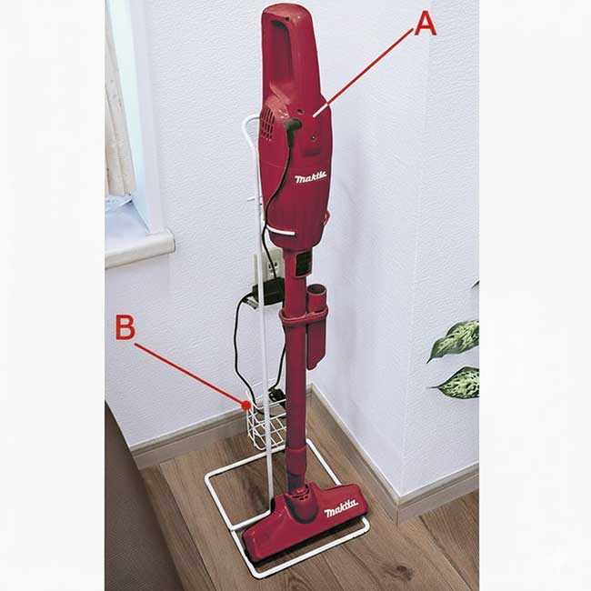 充電式 小型･軽量クリーナ／専用スタンド付き