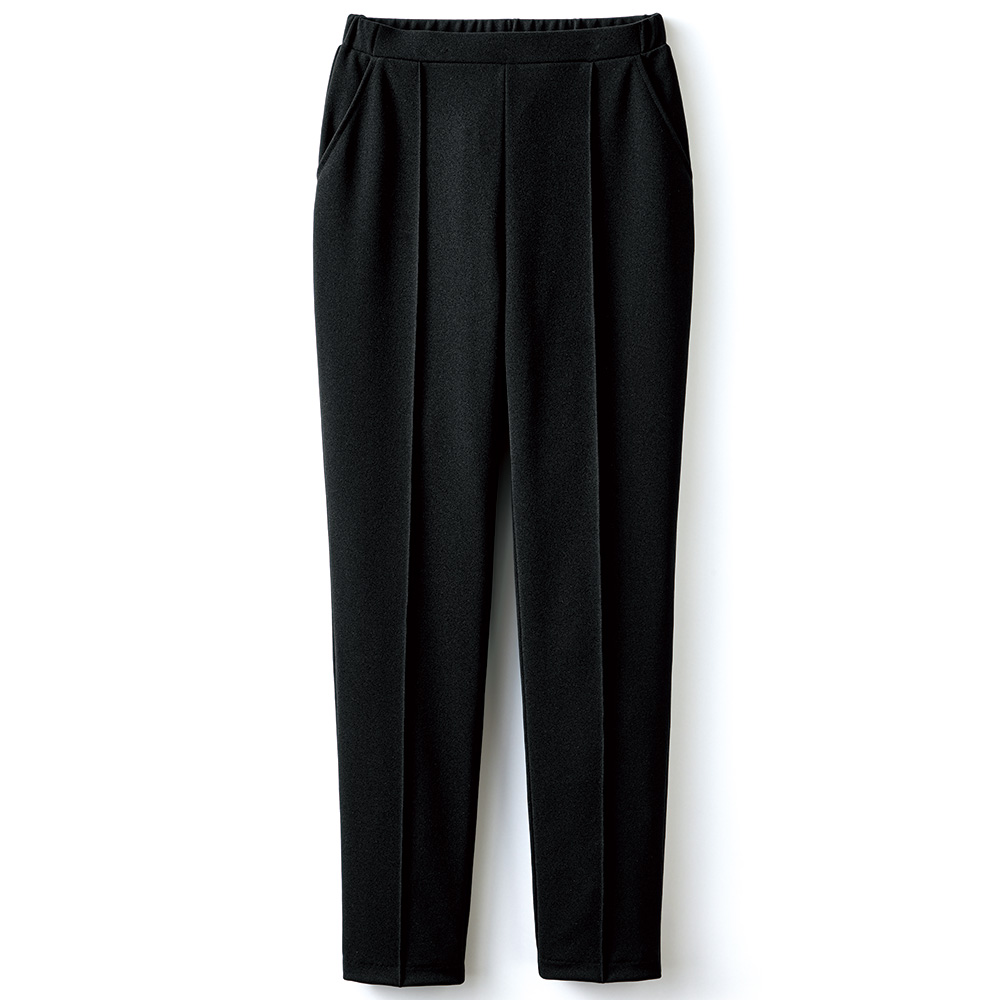 ジョーゼットジャージー･ピンタックテーパードパンツ