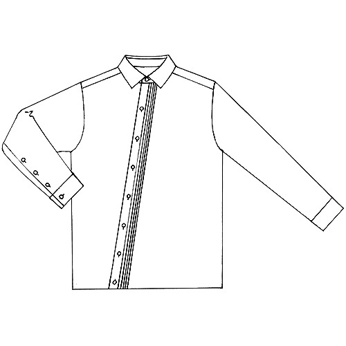 ダイアゴナルシャツ