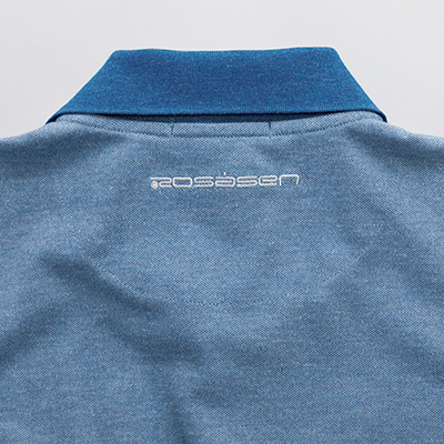 デニム調カノコポロシャツ