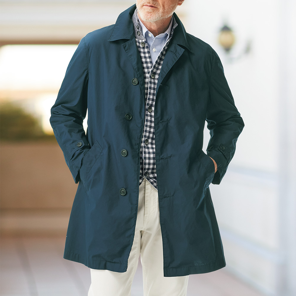 撥水ライトウェイトステンカラーコート