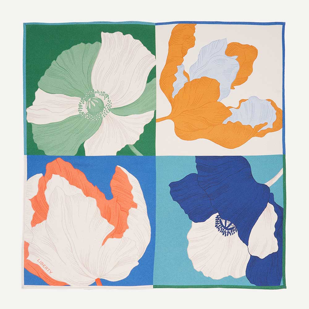 リバティ&times;京都ちりめん･丸仙コラボ風呂敷（大）