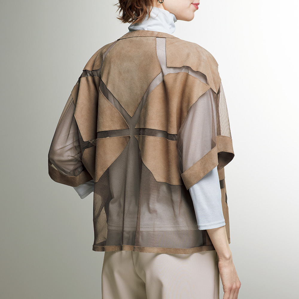 チュールラムスウェードレザージャケット