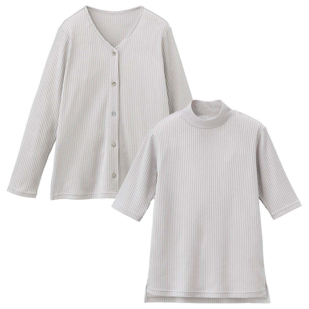 綿混シルックアンサンブル