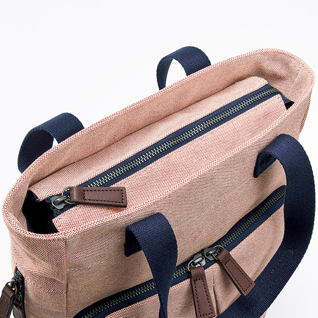 8号シャンブレー帆布･大人のスリムトート