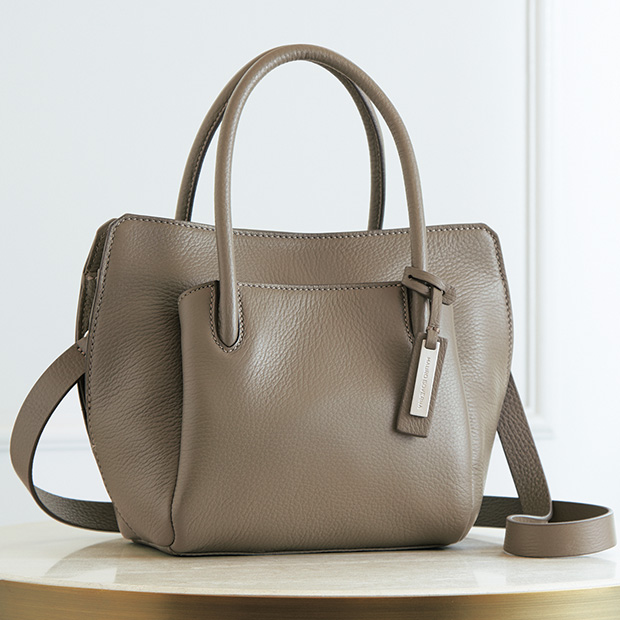 美品】MAURO GOVERNA BORSA5590 ライトブルートートバッグ