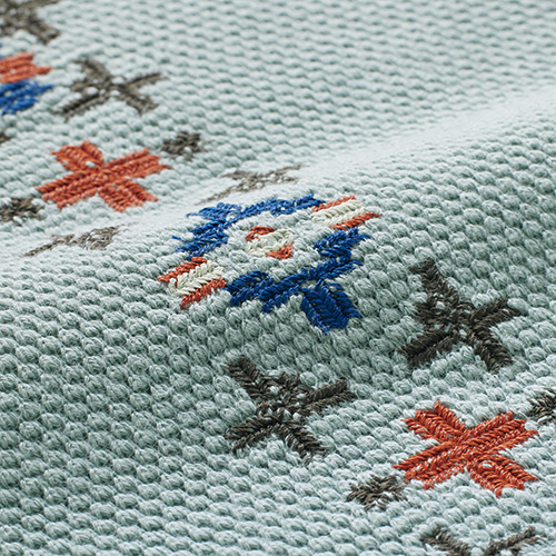 エンブロイダリー･鬼鹿の子Tシャツ／リラックスフィット