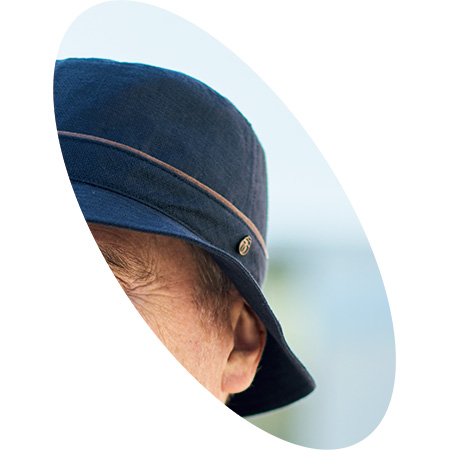 フレンチリネン･遮熱ハット