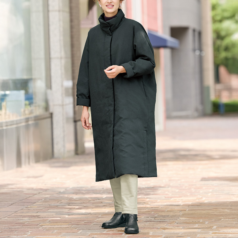 ナチュラルモードなロングダウンコート