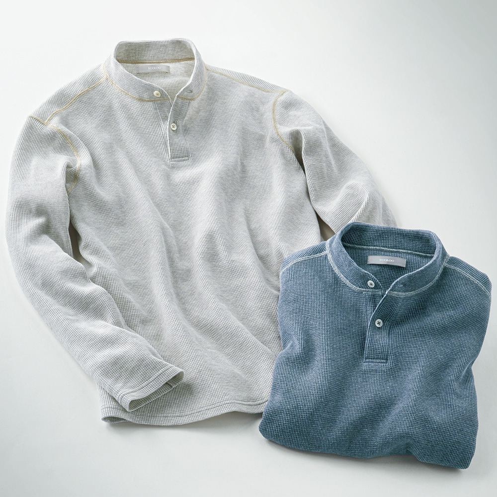 オーコット･ヘンリーネックシャツ