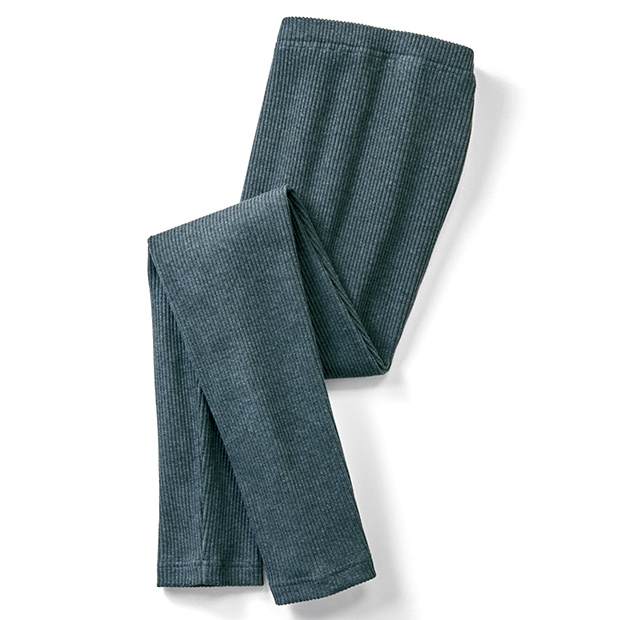 吸湿発熱リブニットレギンス