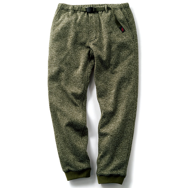 ボンディングニットフリースナローリブパンツ