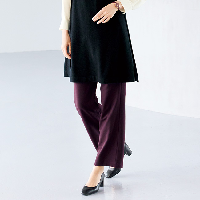 やわらか両面起毛ストレッチパンツ