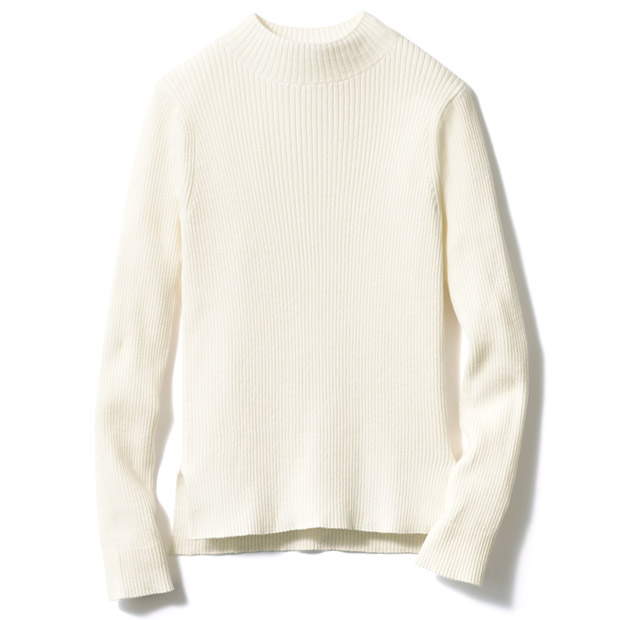 コットンリブ･ハイネックプルオーバー