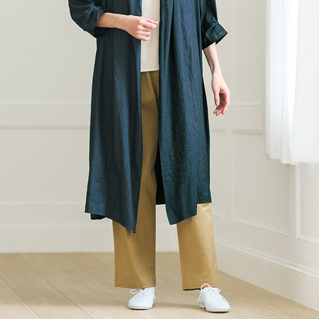 コットンストレッチベイカーパンツ