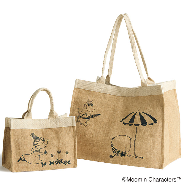 ジュートトートバッグ／大･小セット