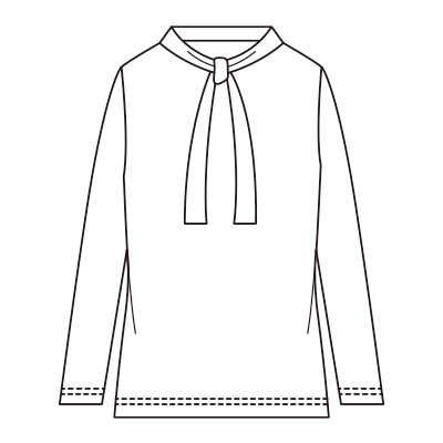 ウール・更紗プリントプルオーバー