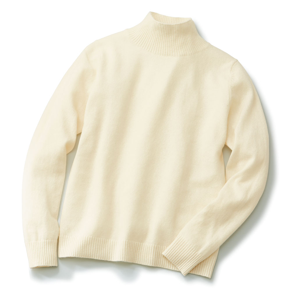 カシミヤハイネックプルオーバー