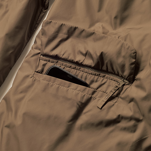 中わた入り･軽量ジャケット／ウール混ライニング