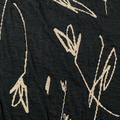 接結ジャカードボトルネックプルオーバー