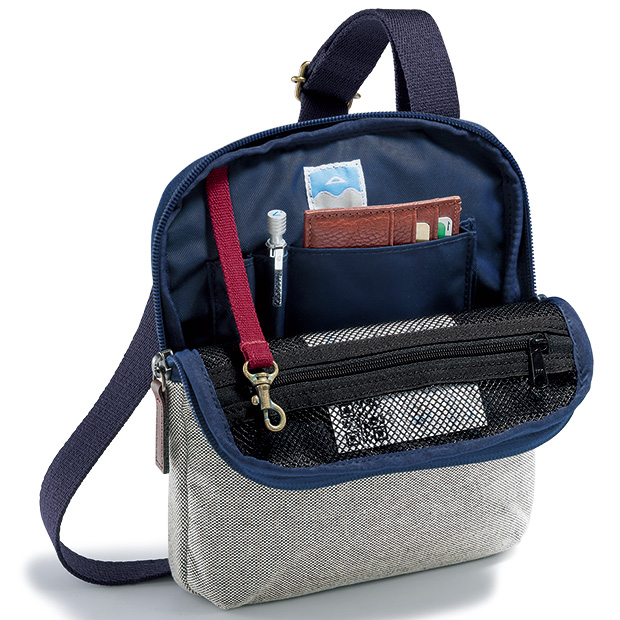 8号シャンブレー帆布･GOGOポシェット