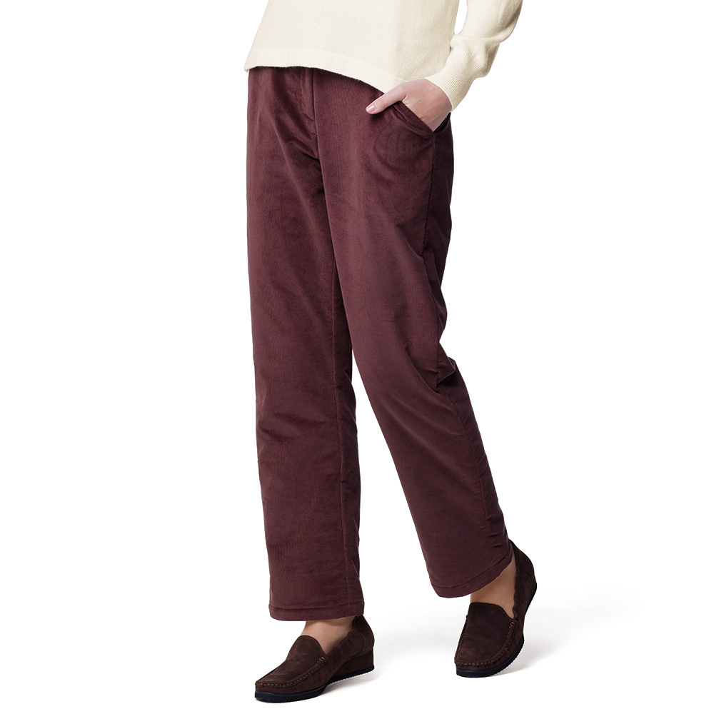 ストレッチコーデュロイ裏フリースパンツ