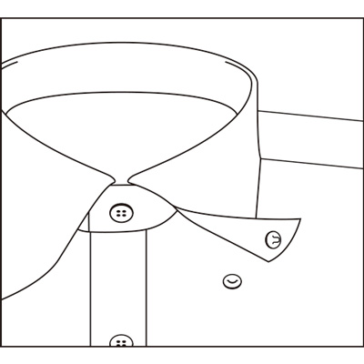 舶来サテンストライプ生地で仕立てたスナップB.D.シャツ