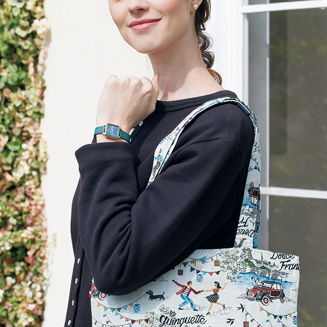 ファセットガラスウオッチ