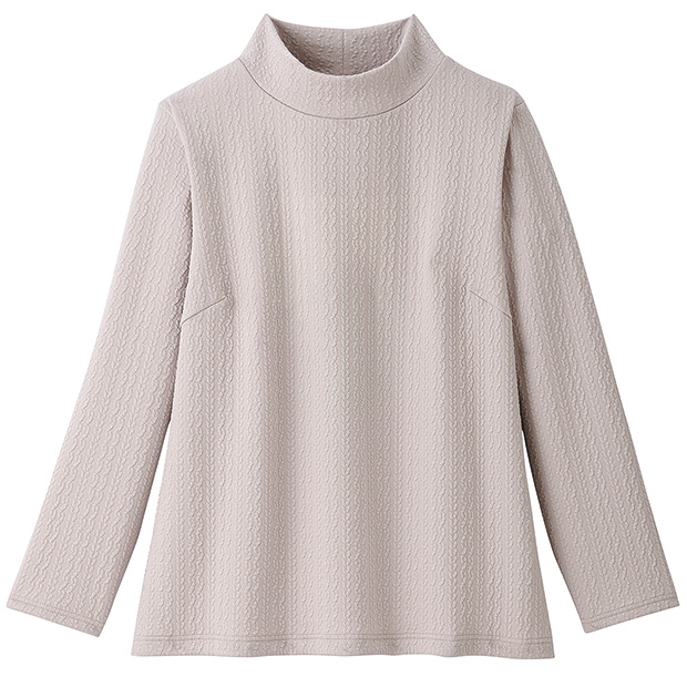 ふくれ織り風ジャカードプルオーバー／MP、LPサイズ