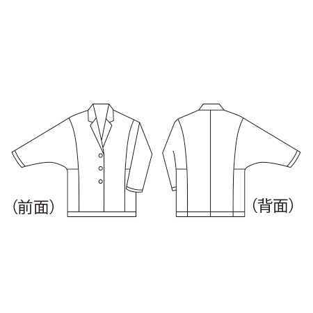 テーラードカラーのソフトジャケット