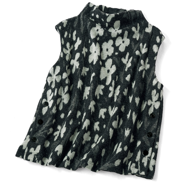 パイルジャカードモノトーンベスト