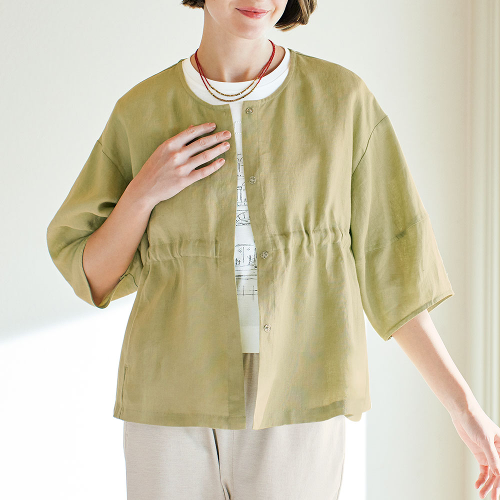 リネンシャツジャケット
