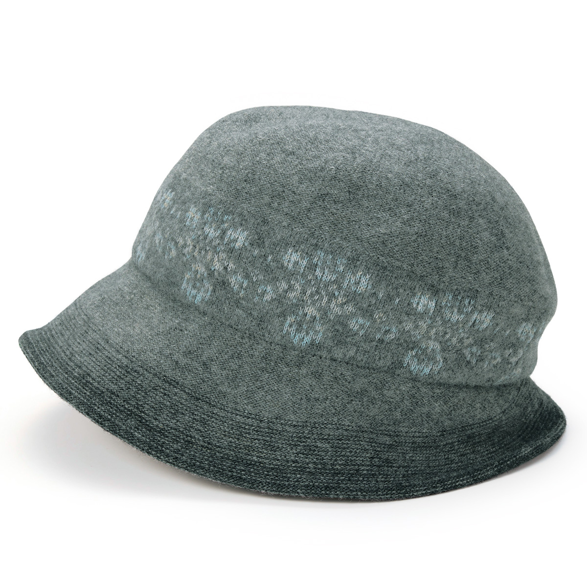 北欧モザイク柄のふんわりクローシュ