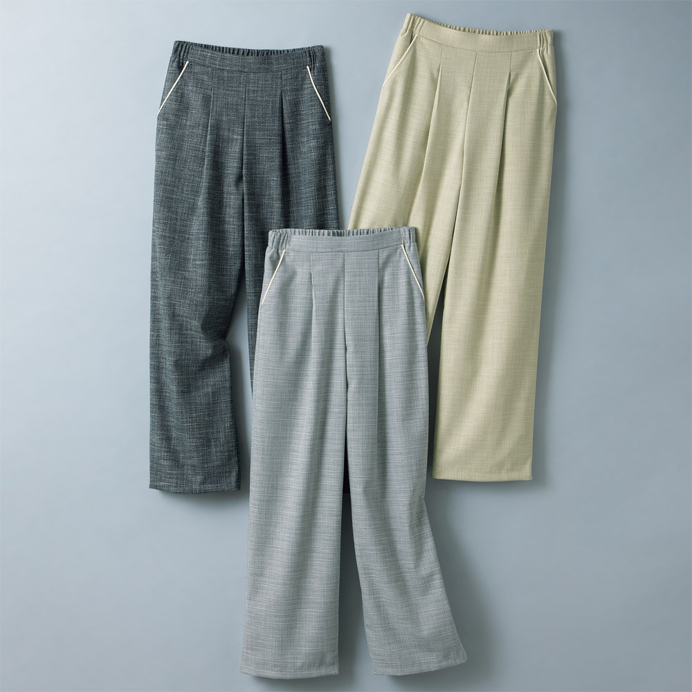 ツイード調ストレッチパンツ