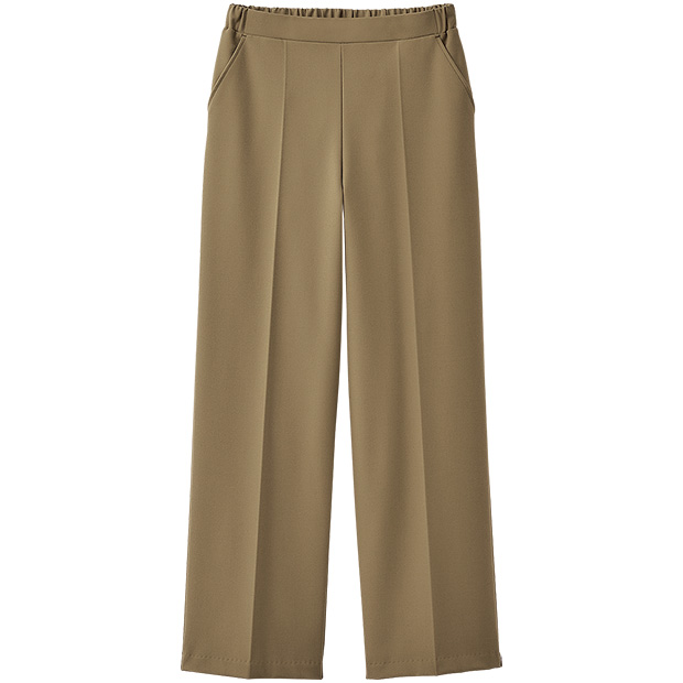 センタープリーツストレートパンツ