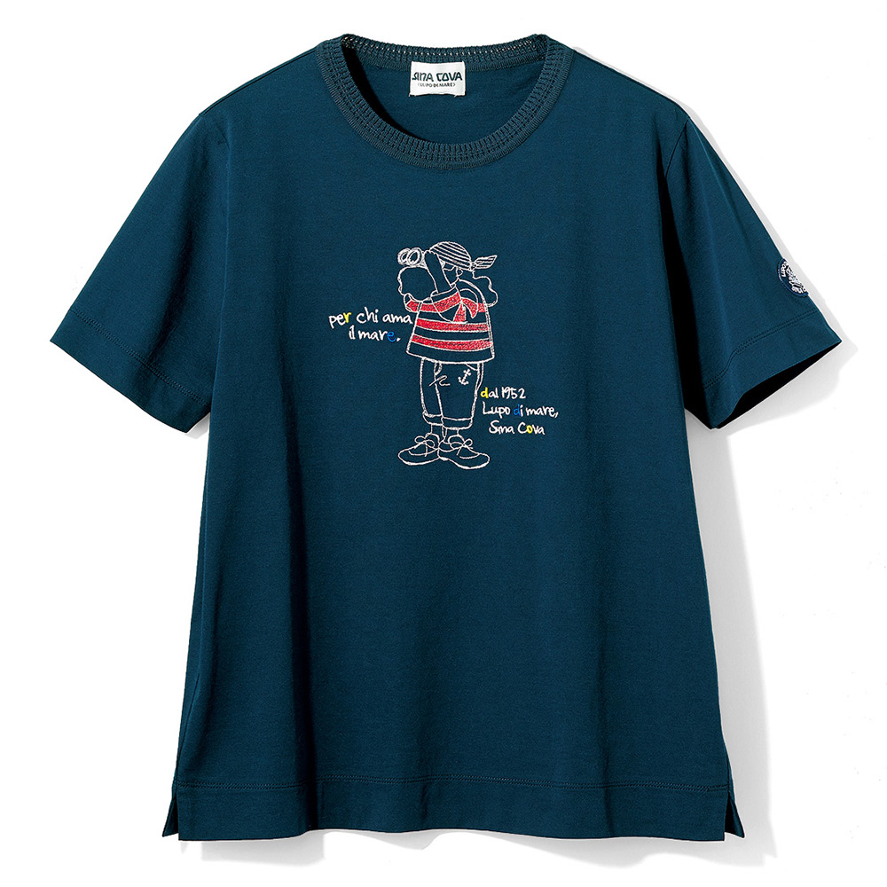 襟デザインTシャツ