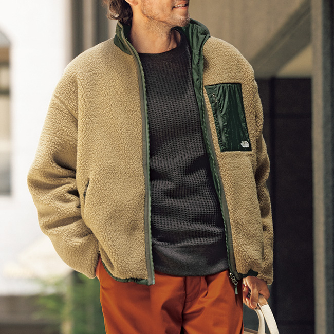 ヘビーワッフルクルーネックシャツ