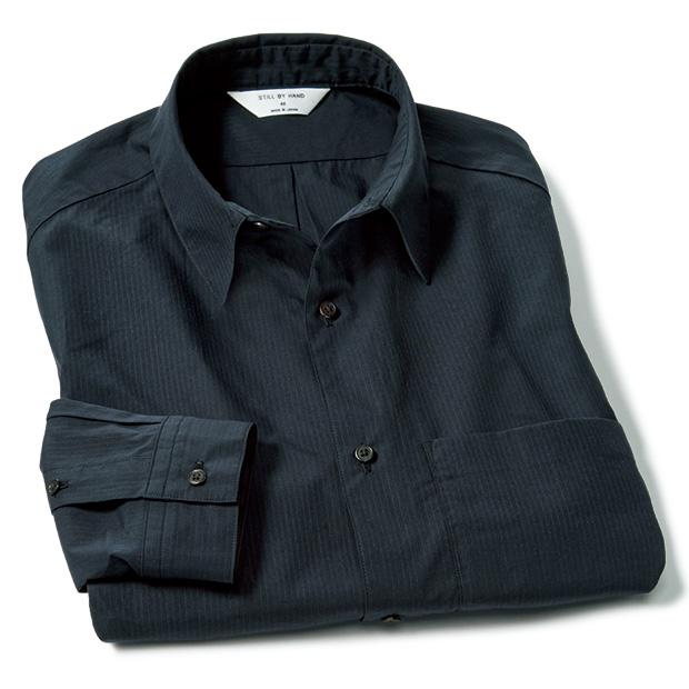 セルフストライプシャツ