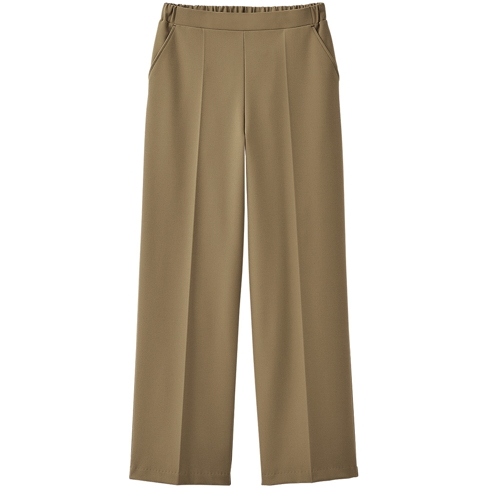 センタープリーツストレートパンツ