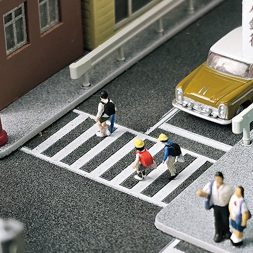ジオラマ作品「懐かしの街並み」